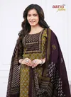 Aarvi Gamthi Vol 3 Dobby Cotton Printed Readymade Dress Catalog